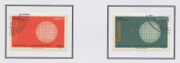 Turquie - Türkei - Turkey 1970 Y&T N°1952 à 1953 - Michel N°2179 à 2180 (o) - EUROPA - Oblitérés