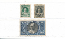 Italie Vatican N° 37 Et 38 + N° 54 Oblitérés - Used Stamps
