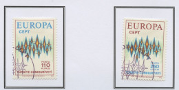 Turquie - Türkei - Turkey 1972 Y&T N°2024 à 2025 - Michel N°2253 à 2254 (o) - EUROPA - Used Stamps