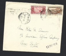 French Lebanon 1926 Clean Commercial Cover Beirut To Cairo Egypt - Storia Postale