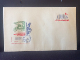 COB 84 1984 5° Congrès Des Philatélistes Tchécoslovaques Timbre Loupe Pince - Sobres