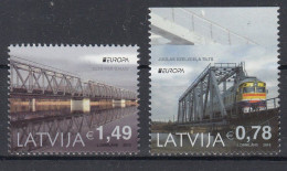 LATVIA.2018 EUROPA CEPT.CASTLES.SET 2 ST. 1 Form Booklet +1 From Seria - 2018