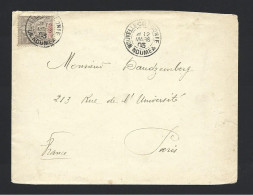 New Caledonia 1903 Clean Commercial Cover Noumea To Paris France - Storia Postale