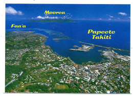 Polynésie Française -- Vue Aérienne De La Ville De PAPEETE - Tahiti