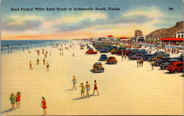 Florida Jacksonville Beach Hard Packed White Sand 1949 - Jacksonville