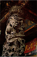 Taiwan Taipei City Lung Shan Temple Carved Pillars - Taiwán