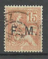 FRANCE  1901 Military Post F. M. Militärpost Michel 1 O - Altri & Non Classificati