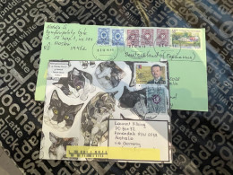 9-8-2023 (2 T 4) 2 Letters Posted From Russia To Australia (+ 1) - Covers & Documents