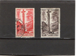 ANDORRE  Français   1955 - 58  Y.T. N° 138 à 153 Incomplet  Oblitéré  146  149 - Usados