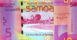 Samoa / Samoa 5 Tala (2012) Pick 38 UNC - Samoa