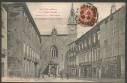 Carte P De 1918 ( Le Roussillon / Place De La Cathédrale ) - Roussillon