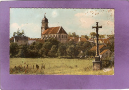 70 SCEY Sur SAONE L'Eglise Et Le Chemin De Croix  Carte Jaunie Et Tachée Recto Et Verso Vendue En L'état - Scey-sur-Saône-et-Saint-Albin