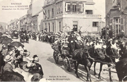 LUXEMBOURG ETTELBRUCK FÊTE DE FLEURS VOITURE DE LA REINE TRES BELLE  ANIMATION  9X14 REIMPRESSION DE CARTES ANCIENNES - Ettelbruck