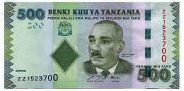 TANZANIA ZZ REPLACEMENT 500 SHILINGI ND(2010) Pick 40r Unc - Tanzania