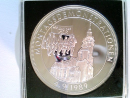 Medaille, Montagsdemonstrationen, 4.9.1989, 999/1000 Silber, Ca. 40 Mm - Numismatiek