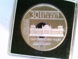 Medaille, 30 Jahre Deutsche Einheit, 1990-2020 3. Oktober, 999/1000 Silber, Ca. 35 Mm - Numismatica