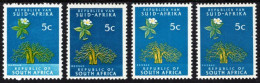 South Africa - 1969-1972 - Trees - Baobab - Mint Definitive Stamp Set (4 Varieties) - Unused Stamps