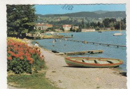 D3081) VELDEN Am Wörthersee - STrandpartie - Kärnten  Boote Blumen Häuser - Velden