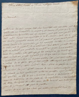 28 Avril 1786 Lettre Du Sénéchal Michel Joseph LEBLOIS Avocat Au Parlement Vivant à JAVARZAY TTB - Non Classificati