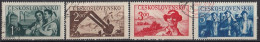 CZECHOSLOVAKIA 614-617,used,falc Hinged - Usines & Industries