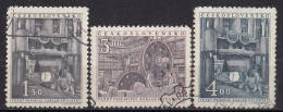 CZECHOSLOVAKIA 647-649,used,falc Hinged - Usines & Industries