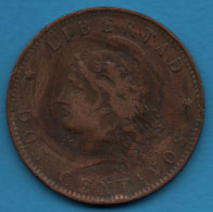 ARGENTINA 2 CENTAVOS 1893 KM# 33 - Argentine