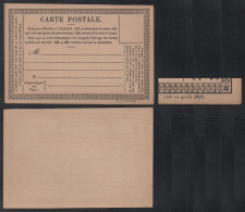 CARTE PRECURSEUR / 1878 "750 AVRIL 1878"  (ref 8918) - Cartes Précurseurs
