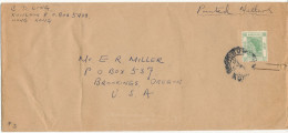 Hong Kong Cover Printed Matter Sent To USA 23-5-1961 Single Franked - Brieven En Documenten