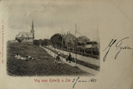 Katwijk // Weg Naar Katwijk Aan Zee  1901 Met Klein Rond Stempel - Katwijk (aan Zee)