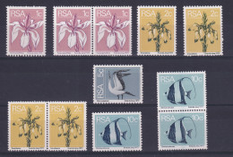 South Africa: 1974/76   Flowers / Birds / Fish Coil Stamps   SG370-373     MNH - Ungebraucht