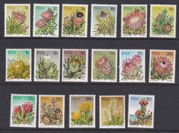 South Africa: 1977/82   Succulents Set   SG414-430     MNH - Unused Stamps