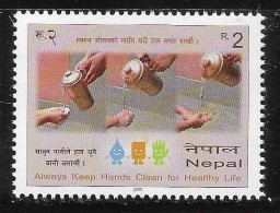 Nepal 2011 Always Keep Hands Clean For Healthy Life MNH - Népal