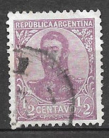 José Francisco De San Martín (1778-1850) - Perf. 13¼x12½ : N°132 Chez YT. - Used Stamps