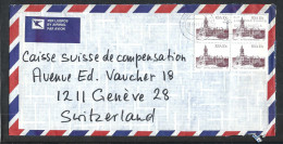 AFRIQUE DU SUD 1987: LSC Du Cap à Genève (Suisse), CAD D'arrivée Au Dos - Storia Postale
