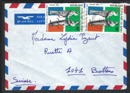 BENIN 1983: LSC De Cotonou à Bottens (VD, Suisse) - Briefe U. Dokumente