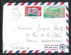 COTE D'IVOIRE P.A. 1972: LSC De KORHOGO à BEDARIEUX (Hérault, France) - Côte D'Ivoire (1960-...)