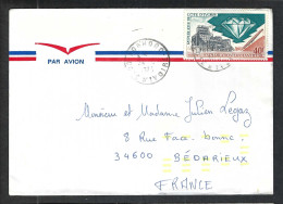 COTE D'IVOIRE P.A. 1973: LSC De KORHOGO à BEDARIEUX (Hérault, France) - Côte D'Ivoire (1960-...)