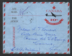 CANADA P.A. 1962: Aérogramme De 10c D' IVRY (Québec) Pour Cannes (France) - 1953-.... Reinado De Elizabeth II