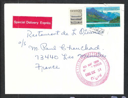 CANADA 1983: LSC De St Laurent (Québec) Pour Les Menuires (Savoie,France) - Eilbriefmarken