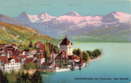 SUISSE - Berne - Oberhofen Am Thunersee, Das Schloss - Colorisé - Carte Postale Ancienne - Bern