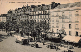 FRANCE - PARIS - Le Boulevard Montparnasse - LIP - Animé - Carte Postale Ancienne - Andere Monumenten, Gebouwen