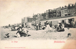 BELGIQUE - Middelkerke - Sa Plage - Animé - Carte Postale Ancienne - Middelkerke