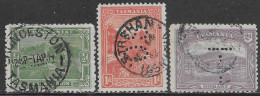 Tasmania British Colonies 1902-1905 Landscapes D11 3val Mi N. US - Usati