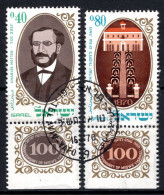 Israel 1970 Centenary Of Miqwe Iesrael Agricultural College - Tab - Set Used (SG 448-449) - Usati (con Tab)