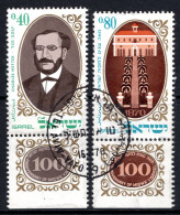 Israel 1970 Centenary Of Miqwe Iesrael Agricultural College - Tab - Set Used (SG 448-449) - Usados (con Tab)