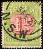 Pays :  46 (Australie : Confédération)      Yvert Et Tellier N° :Tx   39 B (A) (o) : SG D 80 - Portomarken