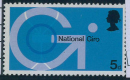 P0783 - GB -   STAMP  -  PHOSPHOR BAND SHIFTED   MNH National Giro BANKING - Errors, Freaks & Oddities (EFOs