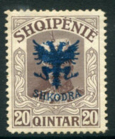 ALBANIA 1920 Overprint On Unissued Prince William 20 Q. LHM / *.  Michel 71 - Albanië