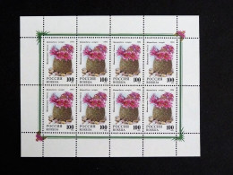 RUSSIE RUSSIA ROSSIJA URSS CCCP YT 6053 ** MNH PETITE FEUILLE ENTIERE - CACTEE CACTUS FLORE FLEUR PLANTE FLOWER BLUME - Ganze Bögen