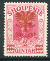 ALBANIA 1920 Overprint On Unissued Prince William 2 On 10 Q. MNH / **.  Michel 68 - Albania